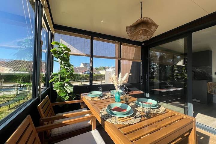 Chalet pour 2 personnes, avec Terrasse et Jardin