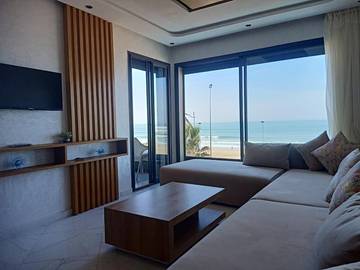 Gîte pour 4 personnes, avec balcon dans Mehdia