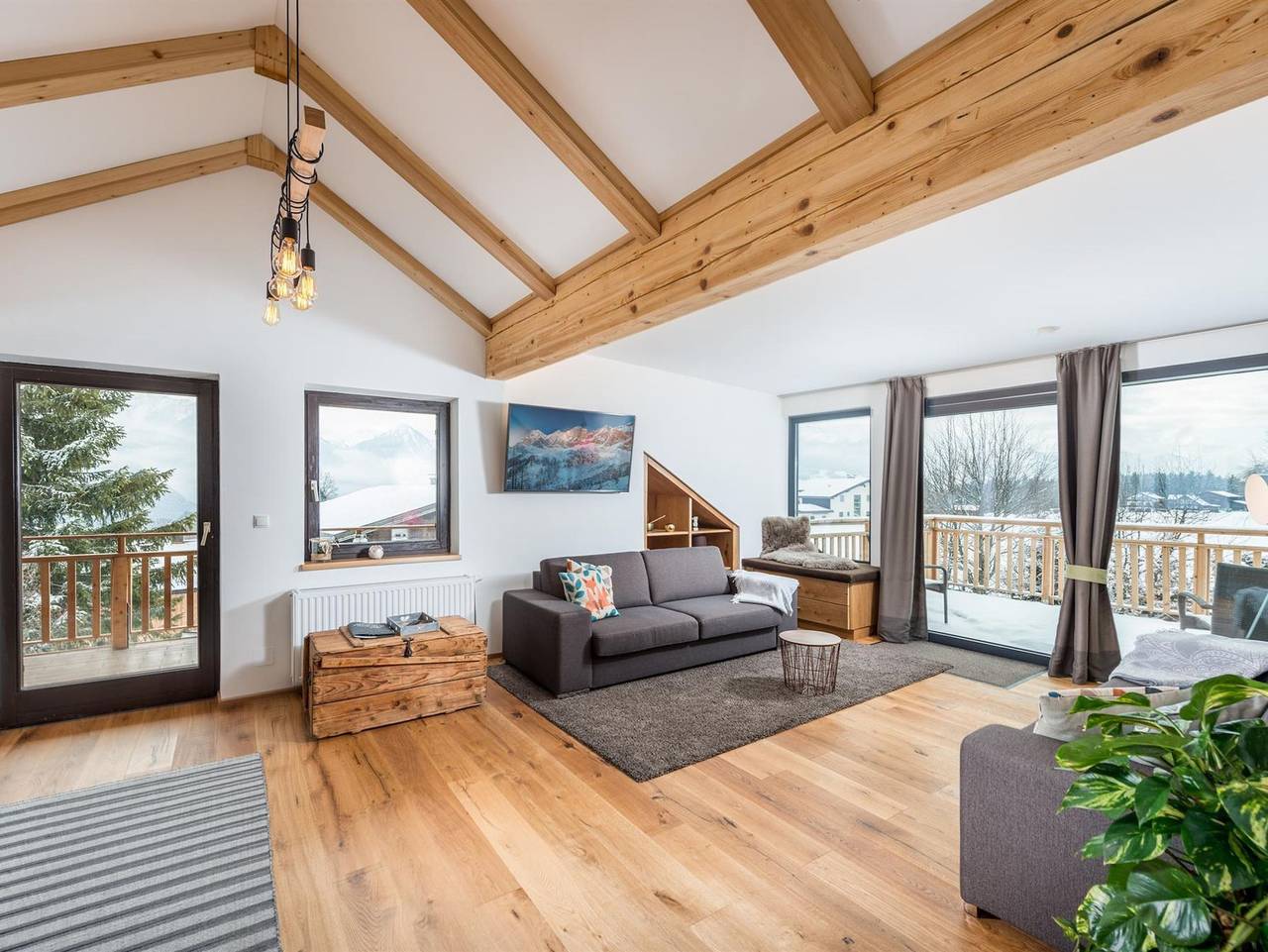 Ganze Ferienwohnung, Naturchalet Höflehner - Ferienwohnung Himmel, 2x Bad, Wc, 2 Schlafräume in Ramsau am Dachstein, Schladming-Dachstein