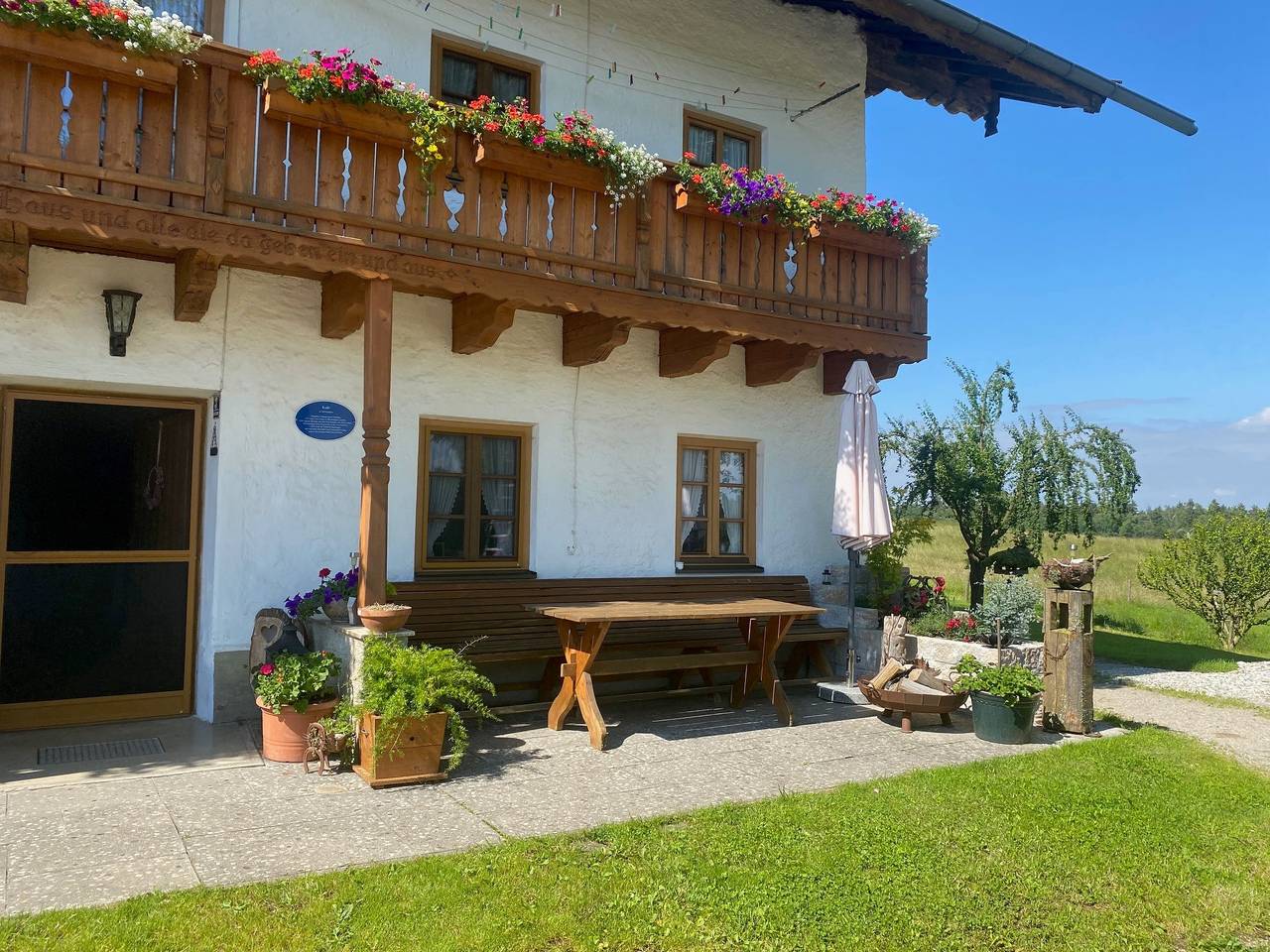 Kalbhof - Ferienwohnung für 2-6 Personen, 70 qm, 2 Schlafzimmer, gr. Südbalkon in Breitbrunn am Chiemsee, Chiemsee