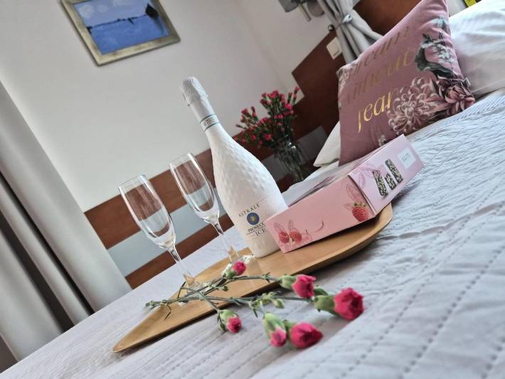 Bed & breakfast dla 4 osób, z Balkon i Jacuzzi oraz Taras i Sauna w Łeba