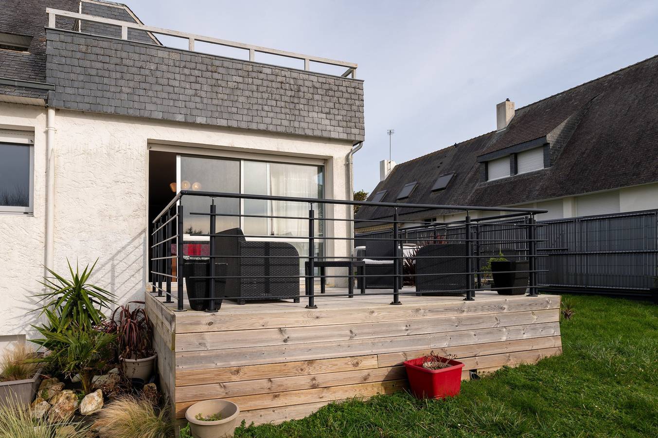 Maison de vacances 'Maison Guidel Plage' avec vue sur la mer, terrasse privée et Wi-Fi in Guidel, Côte des Mégalithes