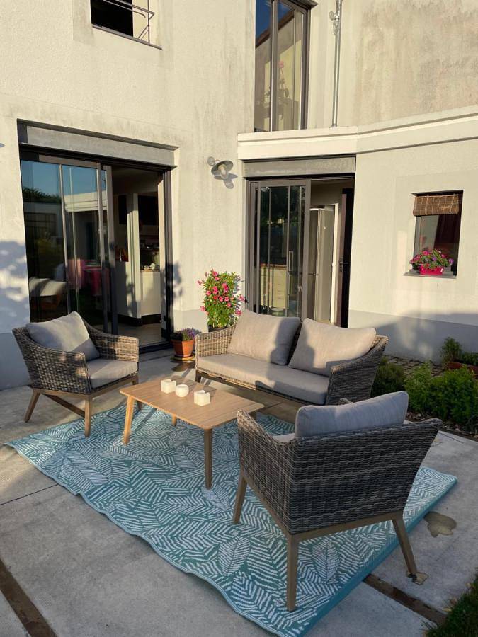 Appartement de vacances pour 4 personnes, avec Terrasse et Jardin