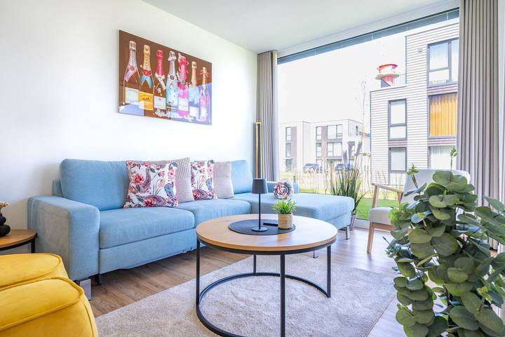 Ferienwohnung für 5 Personen, mit Terrasse und Garten sowie Sauna in Marienleuchte
