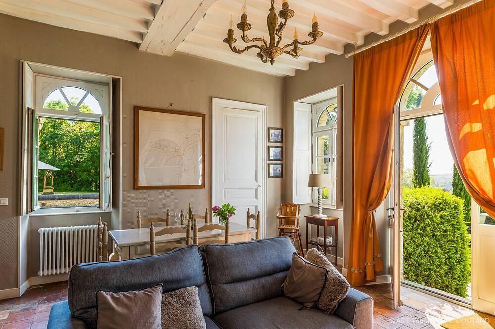 Ferienhaus-Hütte-Ensuite mit Dusche-Blick auf den Wald in Saint-Paterne-Racan, Tours und Umgebung