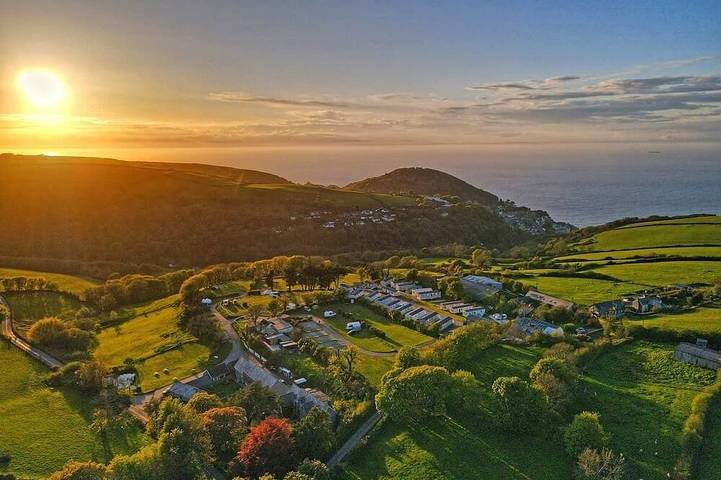 Static caravan for 4 people in Exmoor