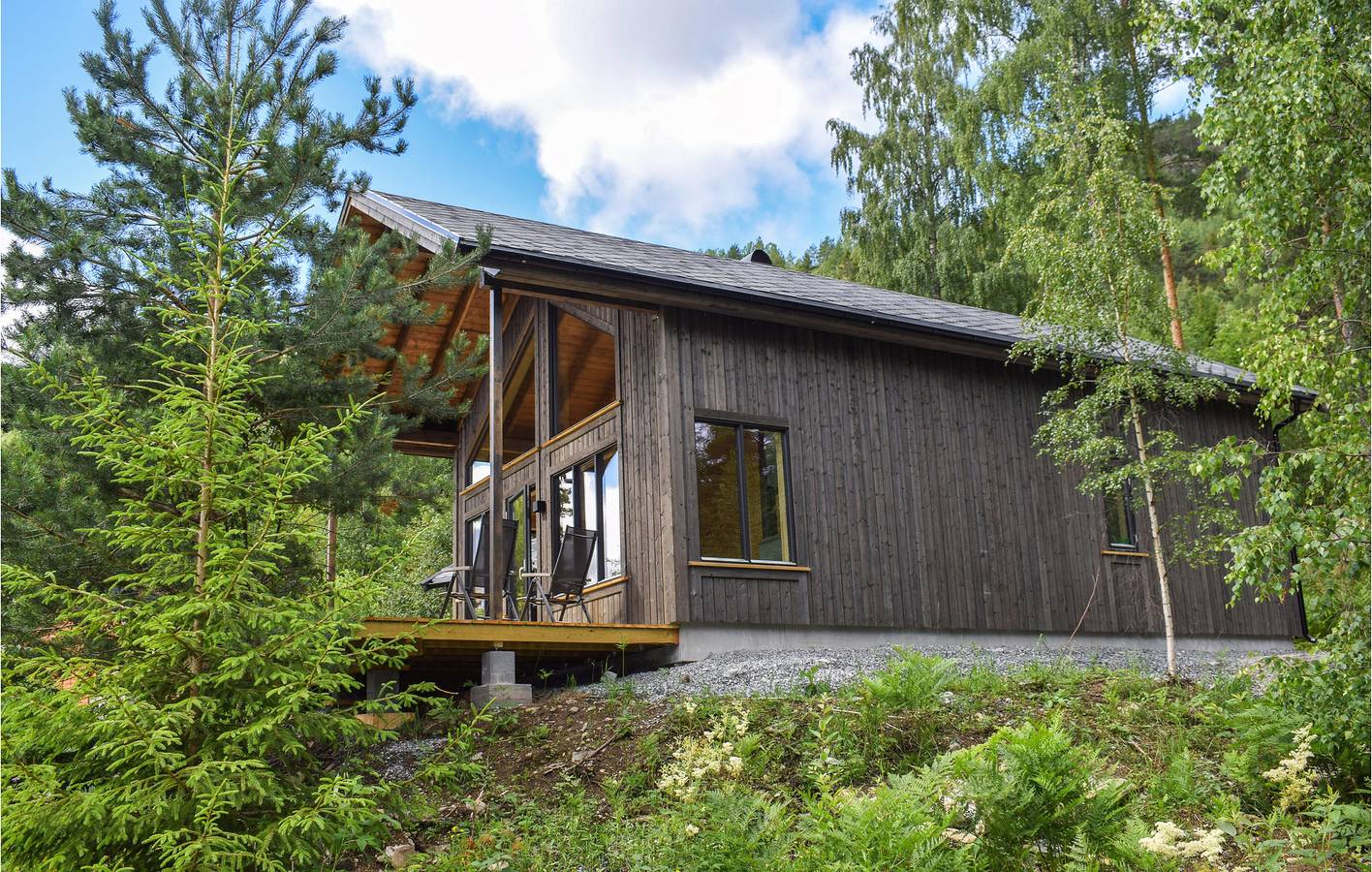 Ferienhaus für 6 Personen mit Ausblick in Nissedal