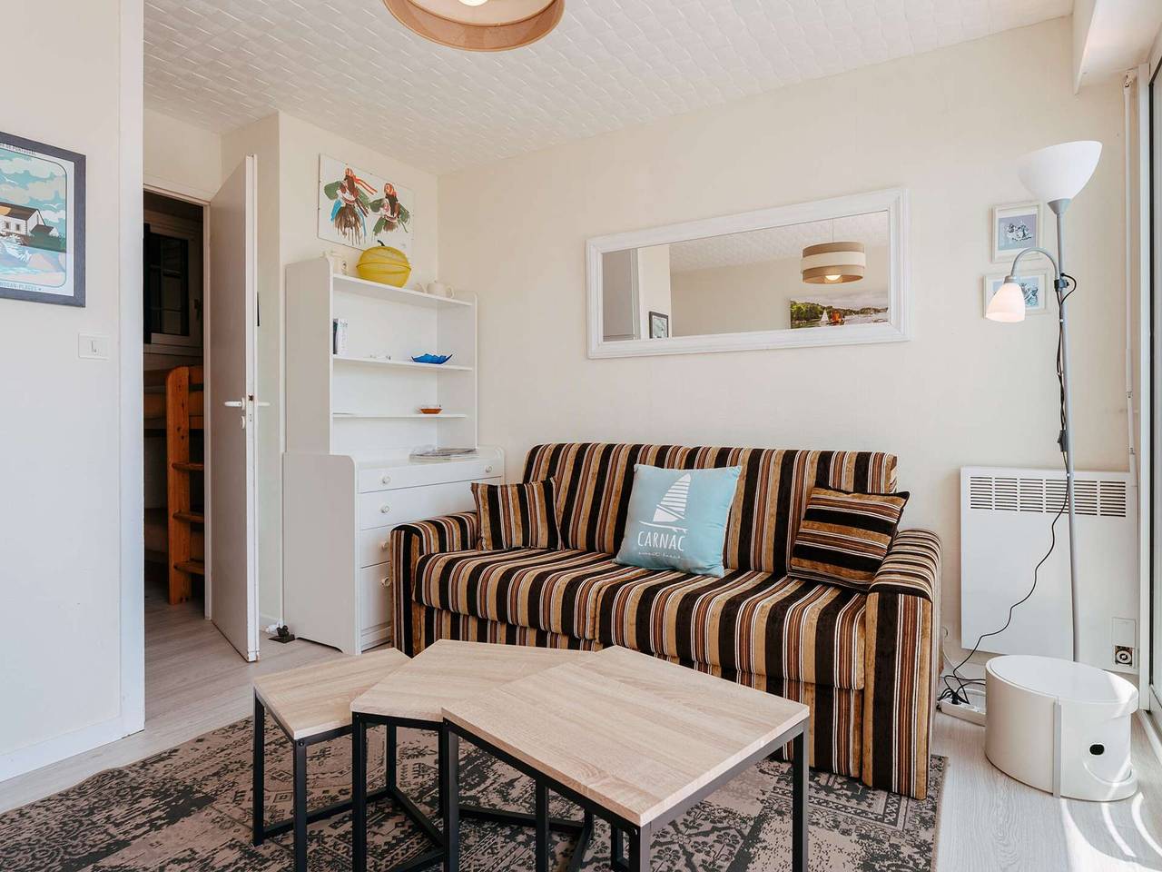 Ganzes Studio, Carnac - Studio-Kabine für 4 Pers. mit Meerterrasse in Carnac Plage, Carnac