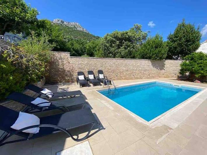 Villa pour 10 personnes, avec piscine ainsi que jardin et vue à Viganj - 4