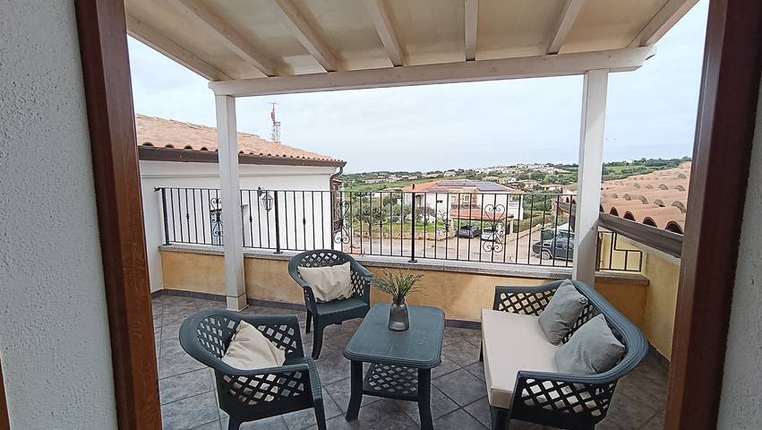 Ferienhaus für 6 Personen, mit Balkon und Ausblick