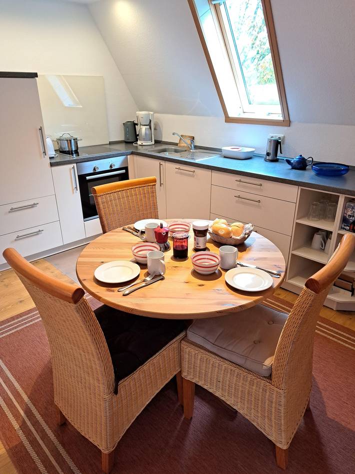 Hütte für 3 Personen, mit Balkon/Terrasse und Balkon sowie Garten in St. Peter-Ording