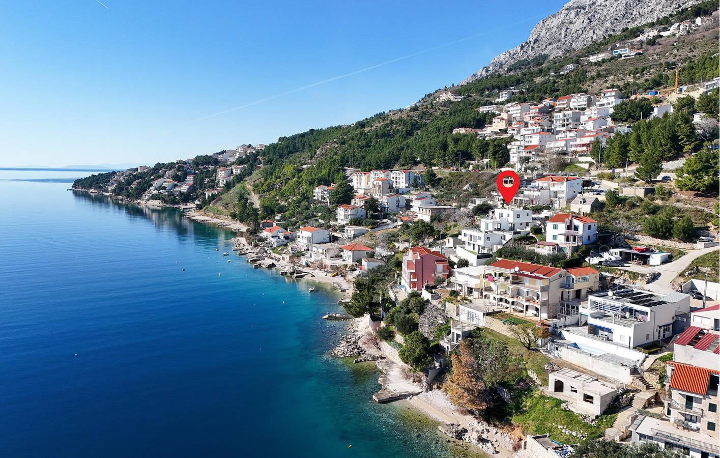 Dom dla 12 osób z taras in Celina, Omiš-Riviera