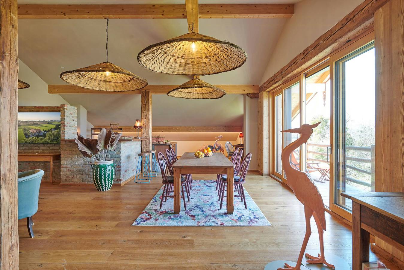 Ganze Wohnung, Loft-Apartment am Chiemsee mit Panoramafenster in Übersee, Chiemsee