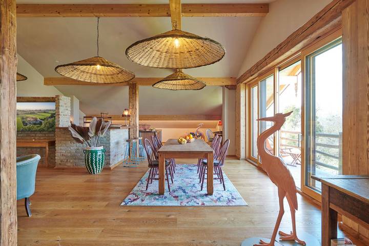 Ferienwohnung für 4 Personen, mit Sauna in Übersee