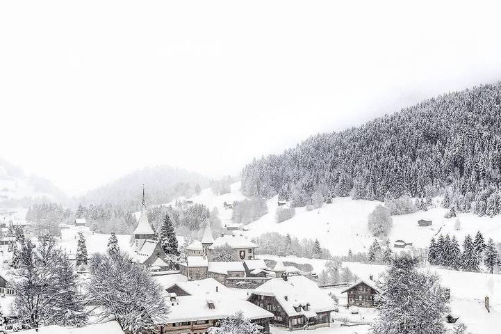 Ferienwohnung für 8 Personen, mit Garten und Whirlpool in Rougemont