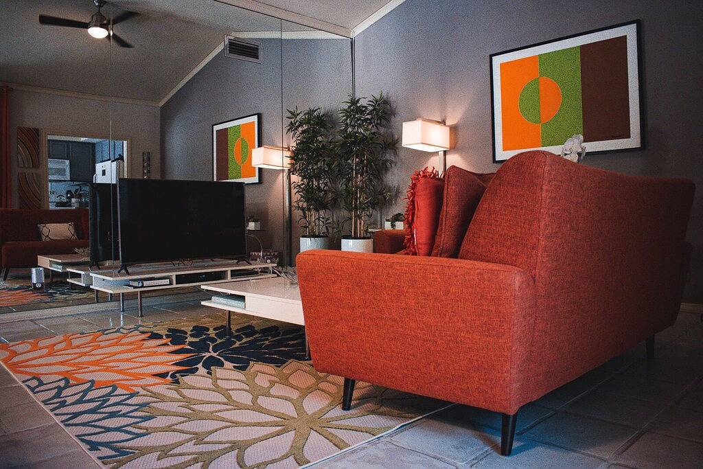 Ganze Wohnung, Modernist 1 Br, 2 Ba Condo in der Raquet Club-Kolonie! Palm Springs City Id # 1814 in Palm Springs, Coachella Valley