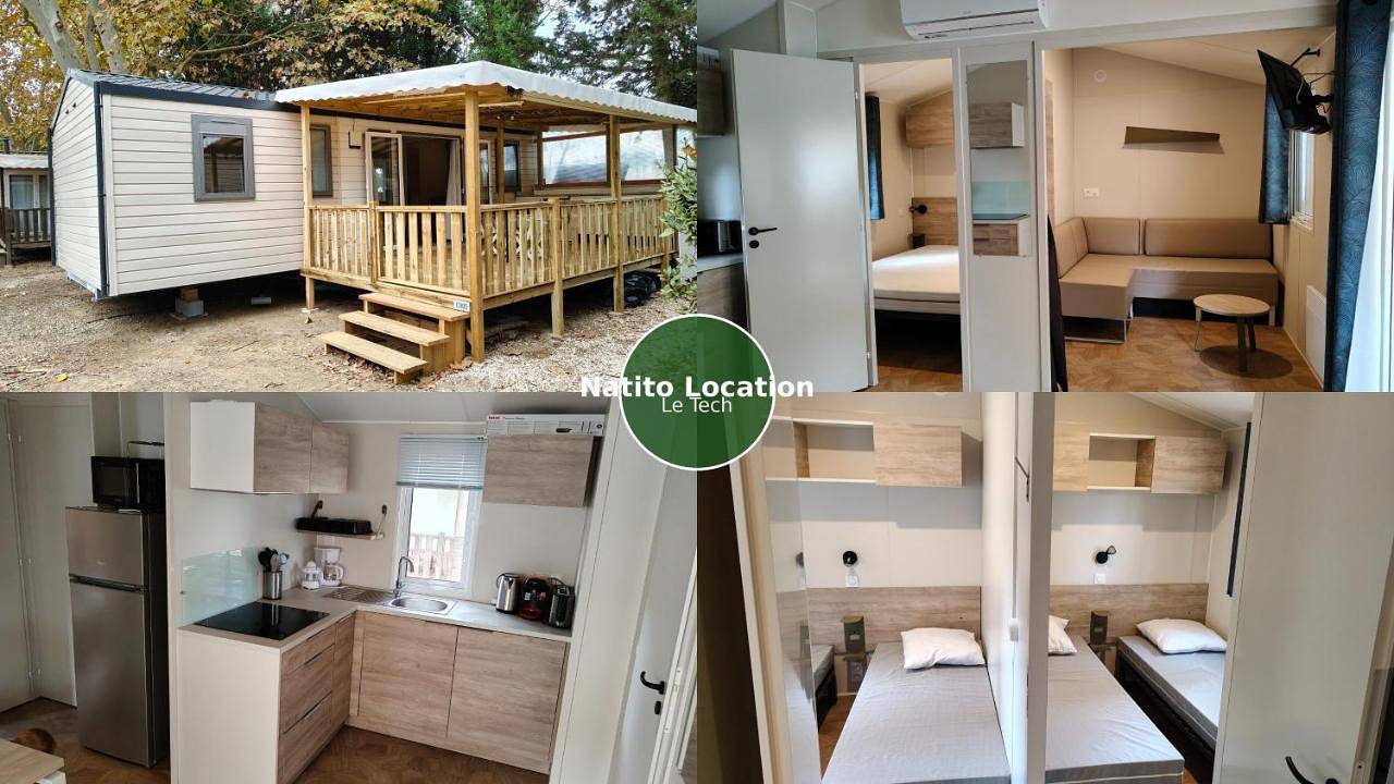Natitolocation - Mobil Home Premium - Camping Le Bosc 4etoiles - Saint Cyprien in Saint-Cyprien, Côte méditerranéenne (France)