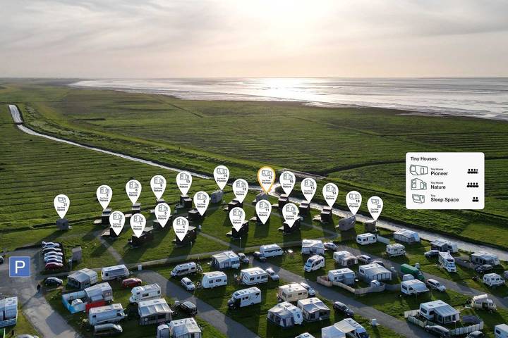 Ferienhaus mit Meerblick für 4 Personen, mit Ausblick und Terrasse an der Nordsee - 2