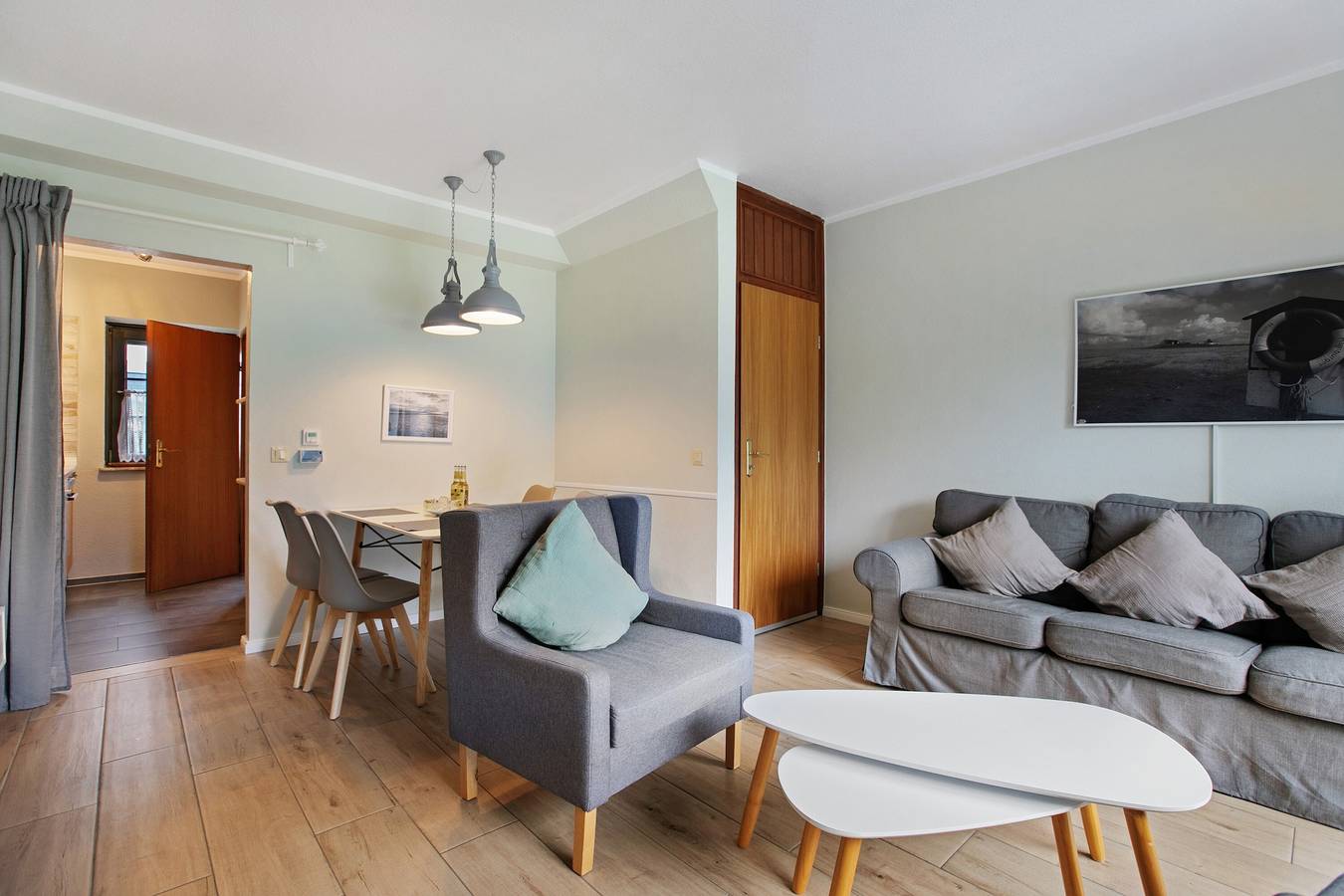 Ferienhaus „Deichkönig“ direkt im Kurzentrum, privater Terrasse und Wlan in Nordstrand (Gemeinde), Nordseeküste