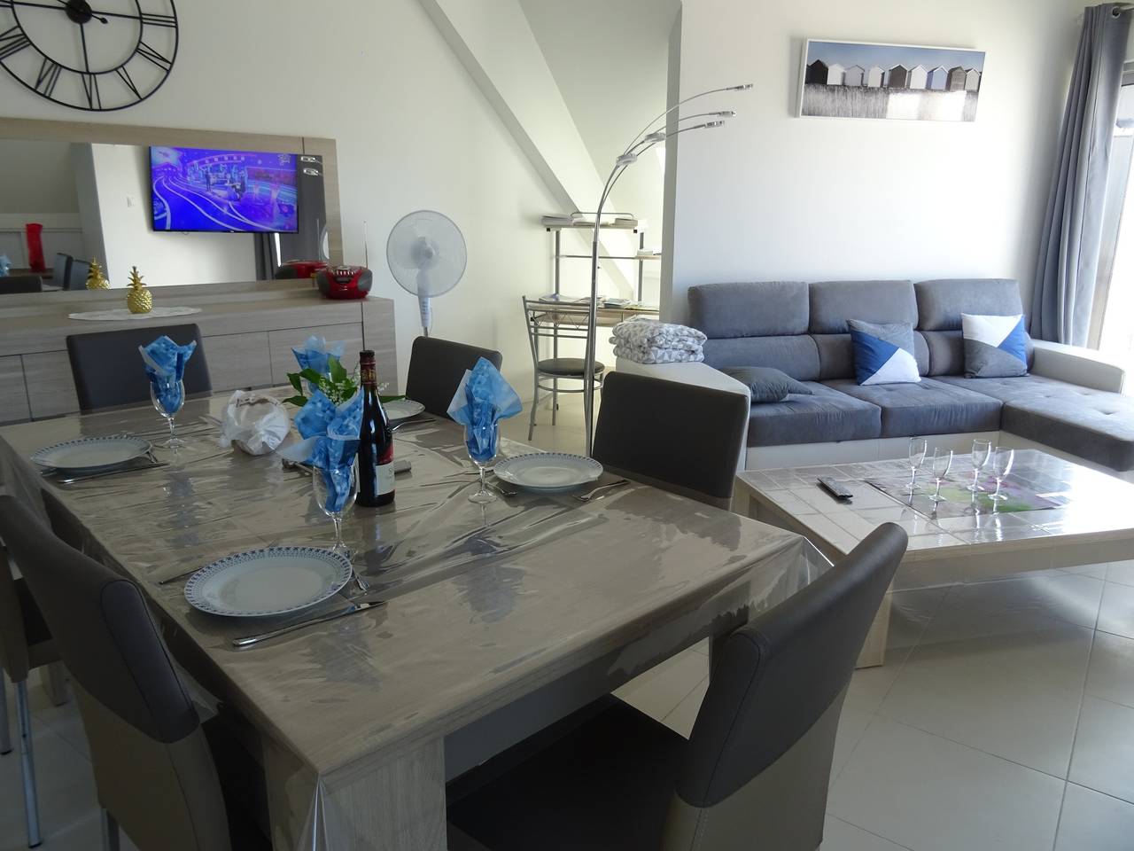 Appartement entier, Appartement convivial à Berck avec vue sur mer (72m²) + Balcon in Berck Plage, Berck