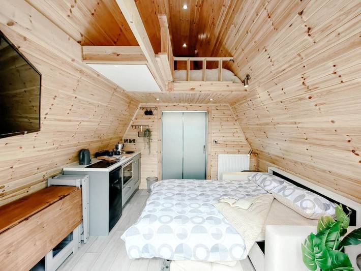Camping para 4 personas, con sauna y jardín además de terraza y vistas en Irlanda