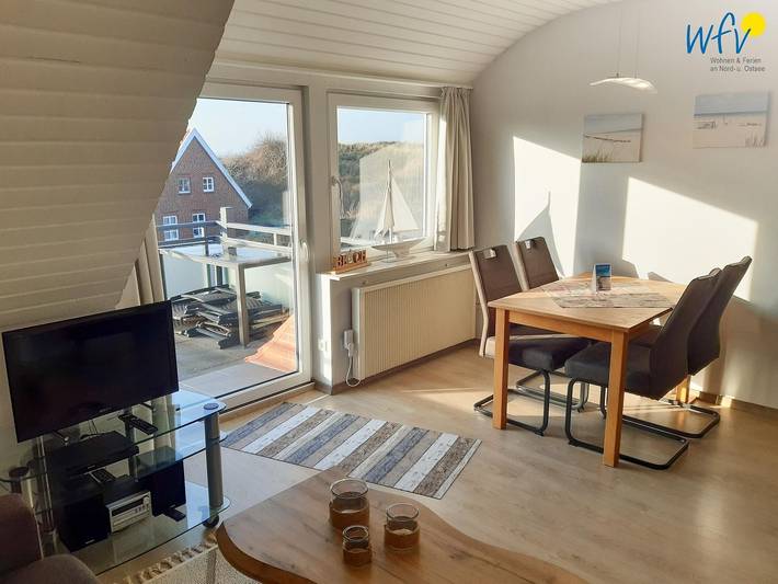 Ferienwohnung für 4 Personen, mit Garten und Balkon auf Juist