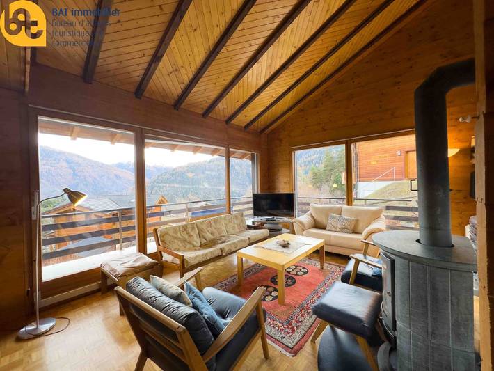 Casse Noisettes n° 39, großes Chalet auf dem Mont de Vercorin in Chalais (Schweiz), Walliser Alpen