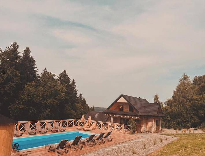 Domek letniskowy dla 15 osób, z widok i basen oraz sauna i ogród, zwierzęta dozwolone na Małopolska