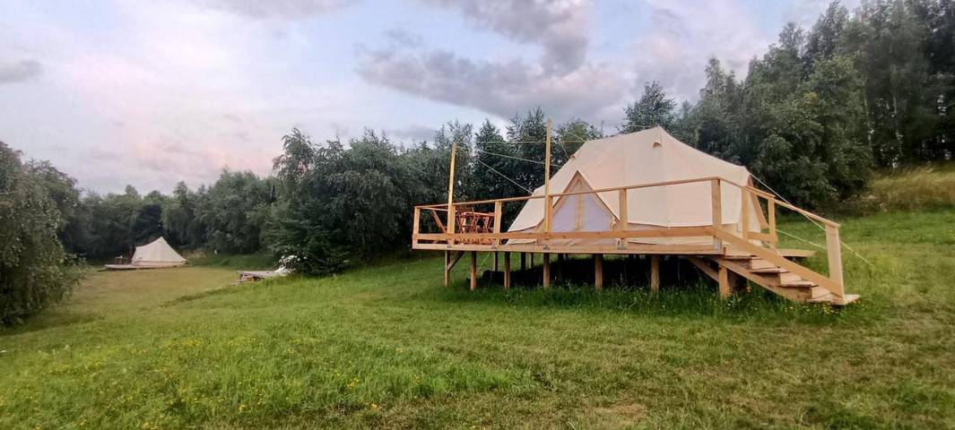 Camping für 2 Personen, mit Garten und Ausblick sowie Seeblick in Ermland-Masuren - 2