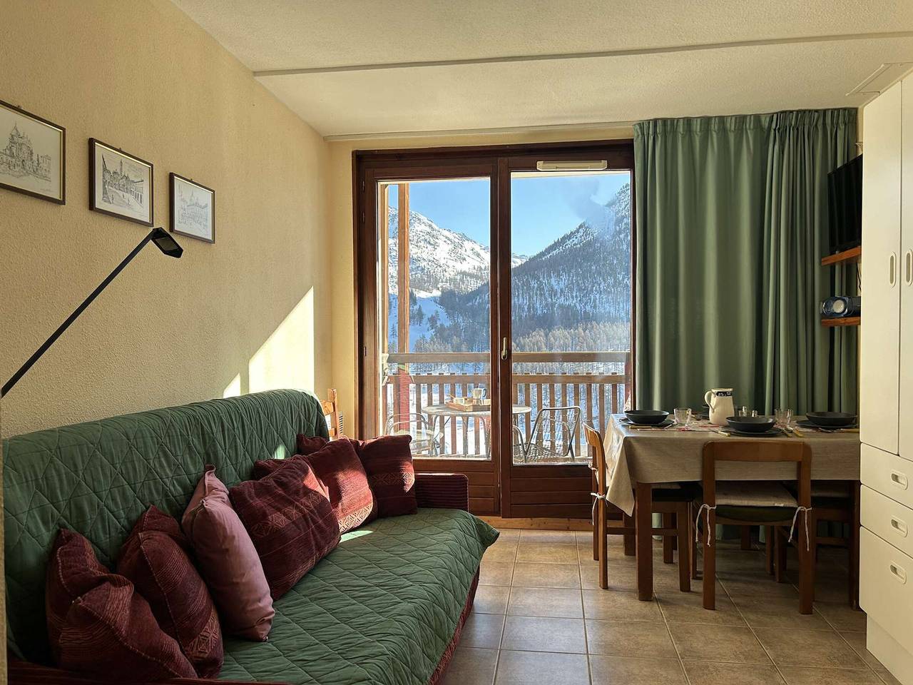 Geheel appartement, Cozy family apartment in Montgenèvre, 3 beds in Montgenèvre, Briançon en omgeving