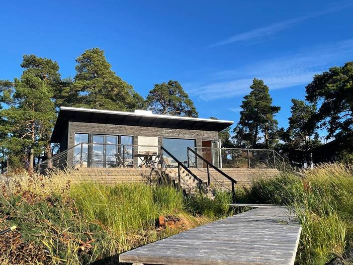 Ferienhaus für 2 Personen, mit Terrasse und Sauna sowie Ausblick