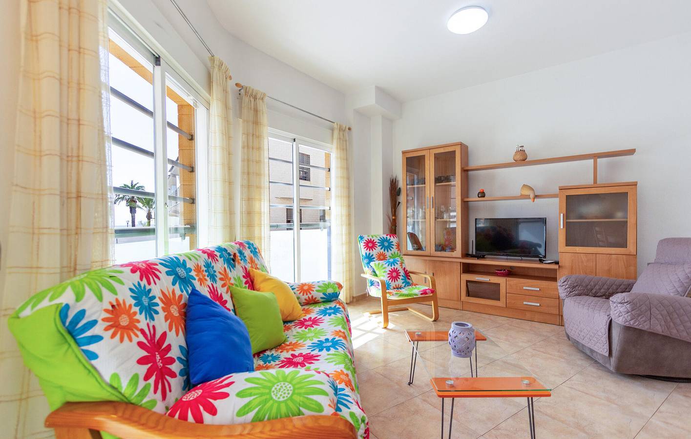 Entire holiday apartment, Sea View Ground Floor Apartment with AC & TV in San Javier, Costa Cálida