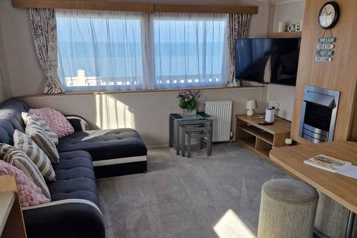 Chalet for 6 people, with garden and ocean view, with pets in North-Wales