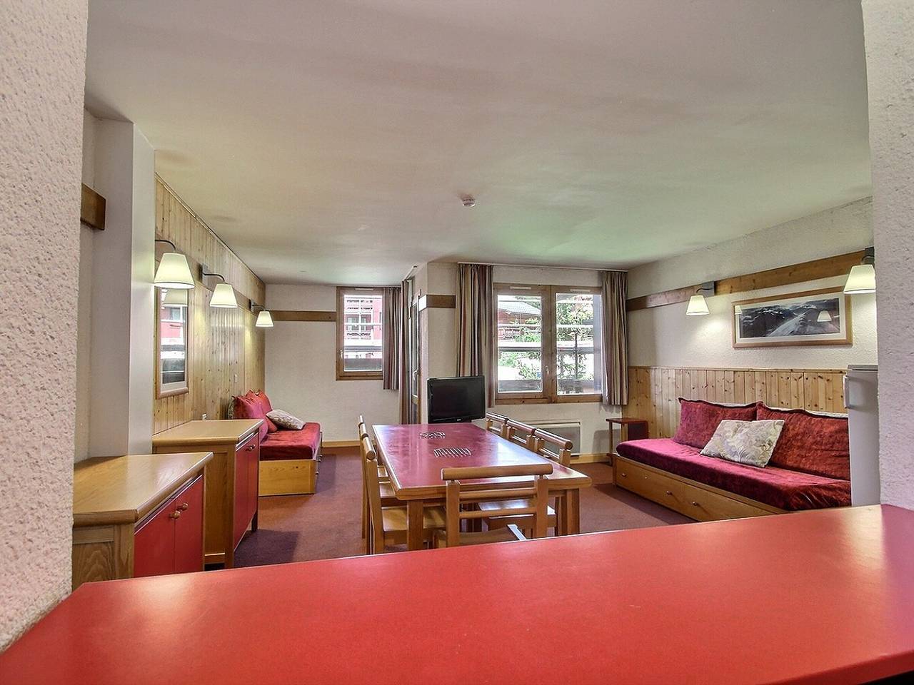 Appartement entier, Spacieux appartement pour 8 personnes à Plagne 1800 avec balcon in La Plagne, La Plagne-Tarentaise