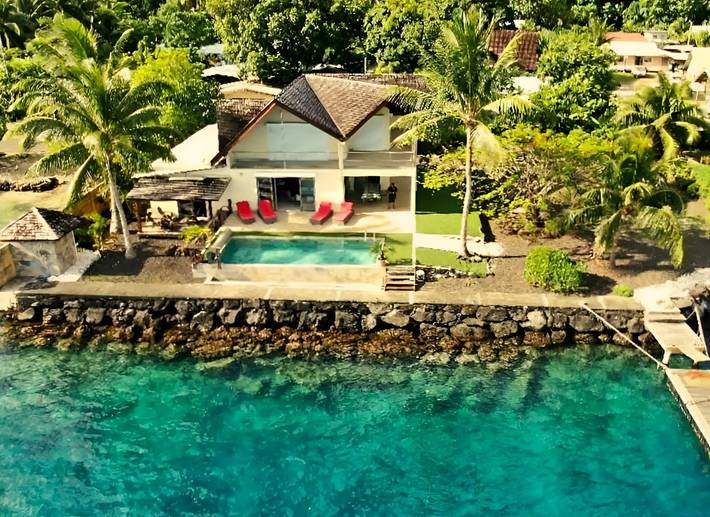 Location de vacances pour 6 personnes, avec jardin ainsi que piscine et terrasse dans Bora Bora - 2