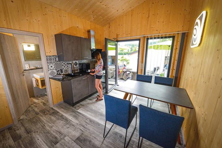 Hütte für 4 Personen, mit Terrasse und Sauna sowie Garten, kinderfreundlich im Pfälzer Wald - 4