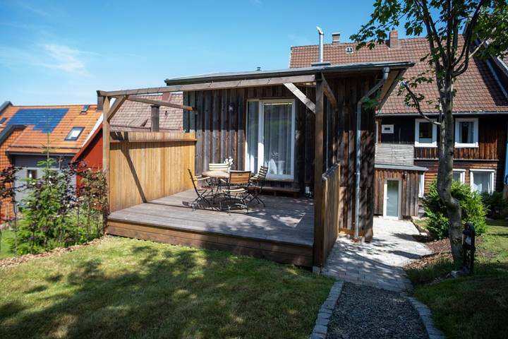 Ferienhaus für 12 Personen, mit Ausblick und Sauna sowie Garten, mit Haustier