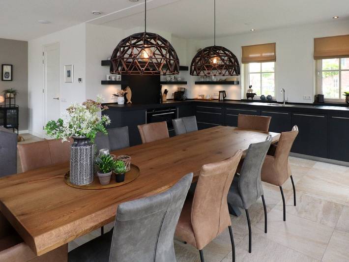 Villa in Friesland mit Sauna und Steg in Delfstrahuizen, Friesland