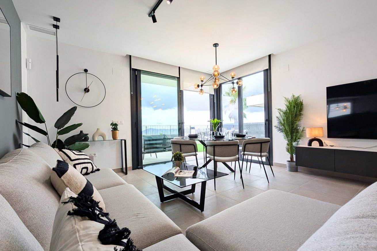 Appartement entier, Appartement de vacances pour 6 personnes avec balcon in Polop, Costa Blanca