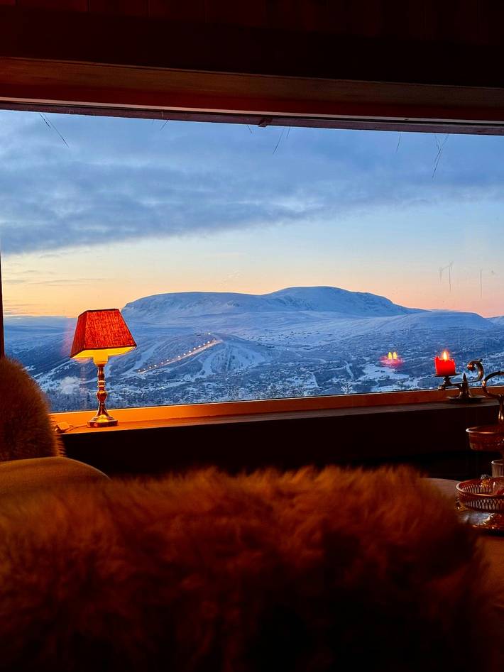 Berghütten aus dem 20. Jahrhundert mit Panoramablick in Geilo, Hol