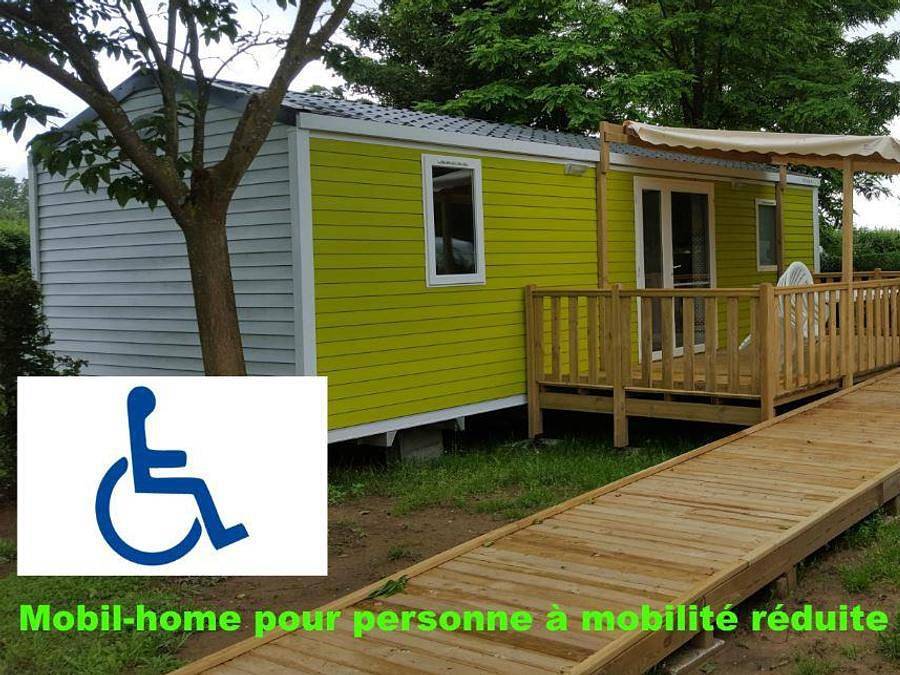 Camping du Lac de Cormoranche - Mobilheim 4 personen - Pmr in Cormoranche-sur-Saône, Bourg-en-Bresse und Umgebung