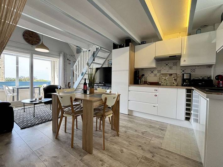 Appartement de vacances pour 4 personnes, avec Balcon ainsi que Terrasse et Jardin