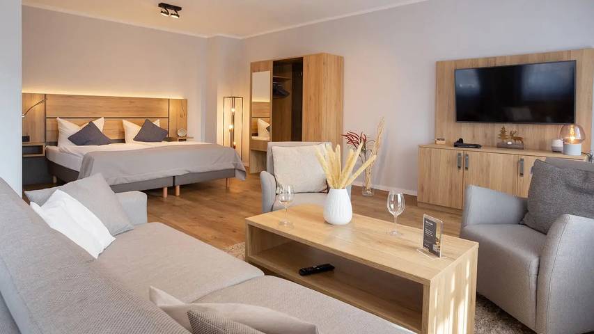 Hütte für 4 Personen, mit Whirlpool und Garten sowie Pool und Balkon in Braunlage - 4