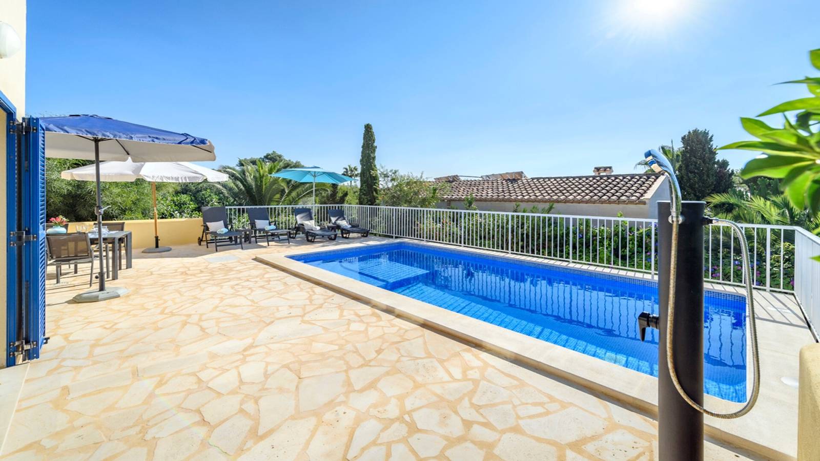 Ferienhaus Casa Folara mit Meerblick, Pool, Wlan, Terrasse und Garten in Cala Llombards, Santanyí