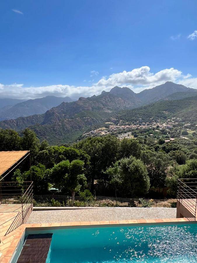Gîte pour 2 personnes, avec jardin ainsi que piscine et vue, adapté aux familles à Piana - 3