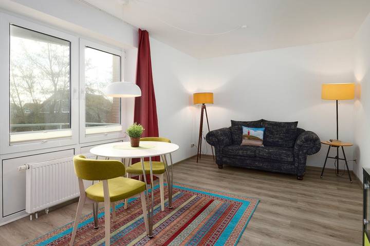 Ferienwohnung für 2 Personen, mit Balkon und Sauna, kinderfreundlich am Schönberger Strand