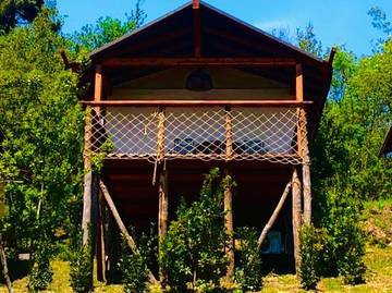 Camping für 4 Personen, mit Ausblick und Garten sowie Pool, mit Haustier in der Toskana