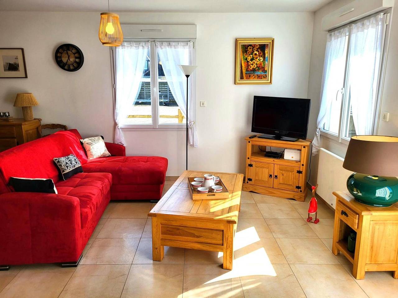 Maison de vacances 'Chez Ptit Claude, Bord de Mer' avec terrasse privée et Wi-Fi in Créances, Région de Coutances