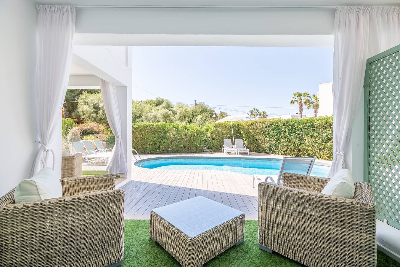 Ganze Wohnung, Apartment „A De 1 Dormitorio“ mit Gemeinschaftspool, Wlan und Klimaanlage in Cala Serena, Felanitx
