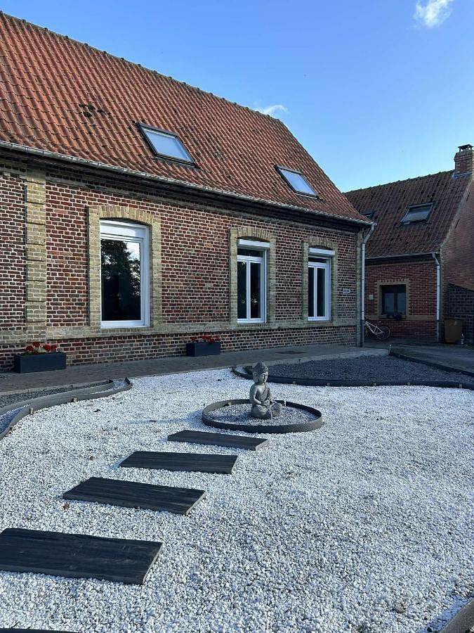 Maison de campagne pour 3 personnes, avec vue et jardin, adapté aux familles à Wormhout